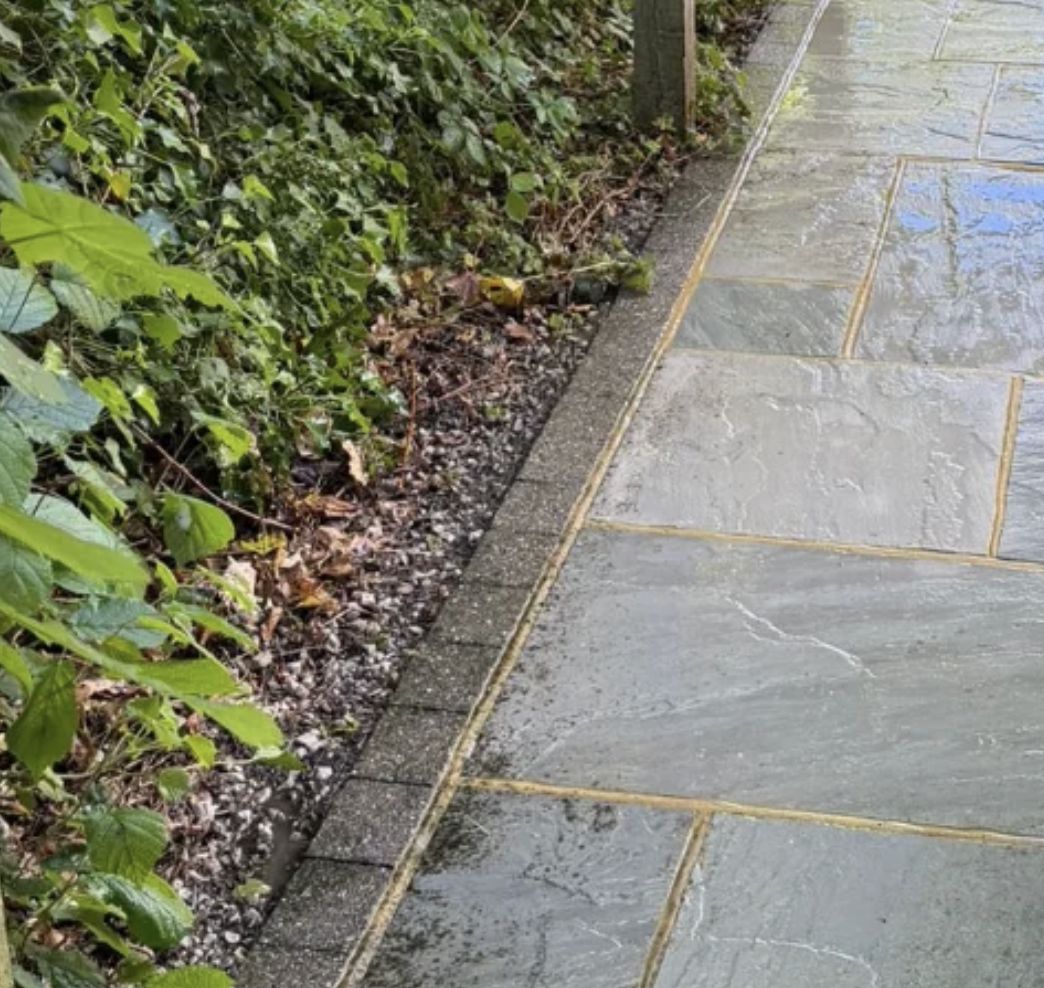 The same slabs cleaned
